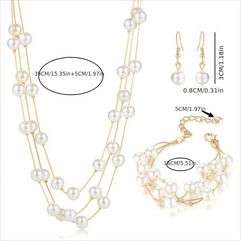 Kpop Style Jewelry Set Silver Plated Milky Stone for Daily Outfits Evening